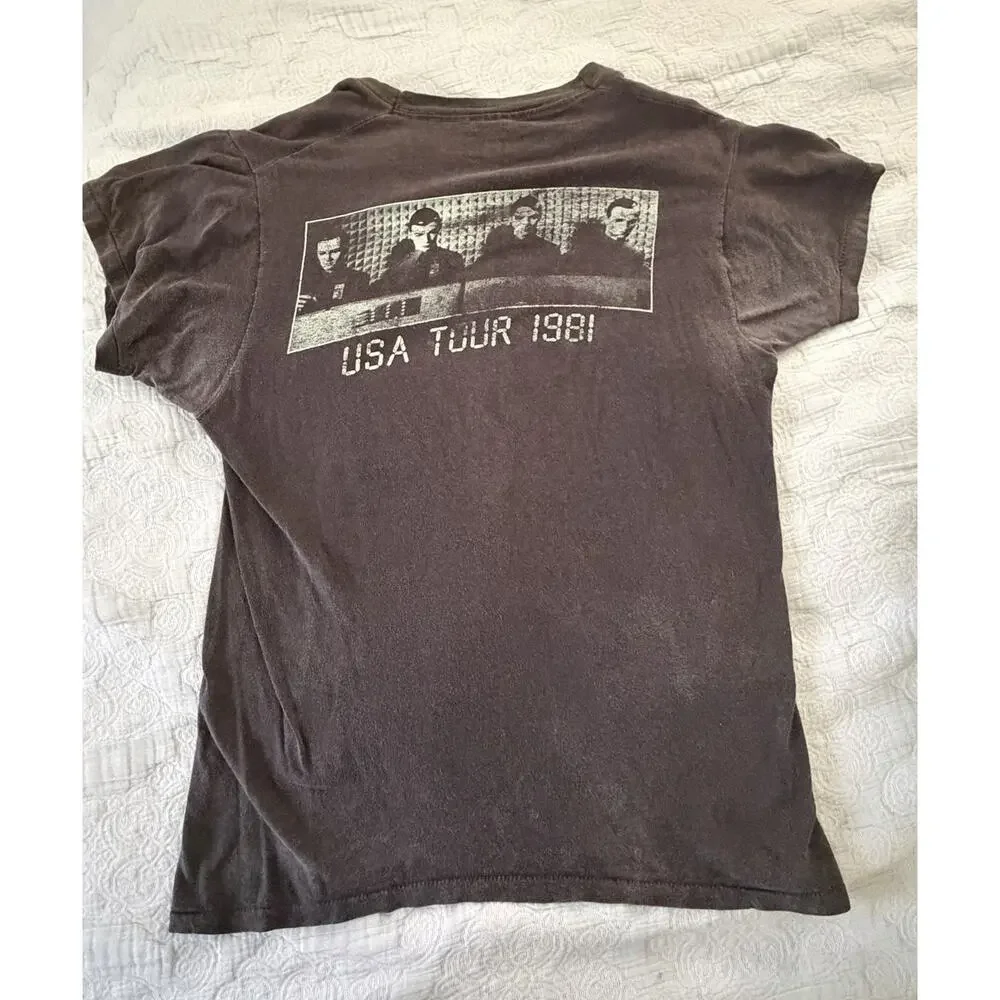 Kraftwerk Computer World Black Cotton T Shirt‎ 1981 USA Tour Vintage Original